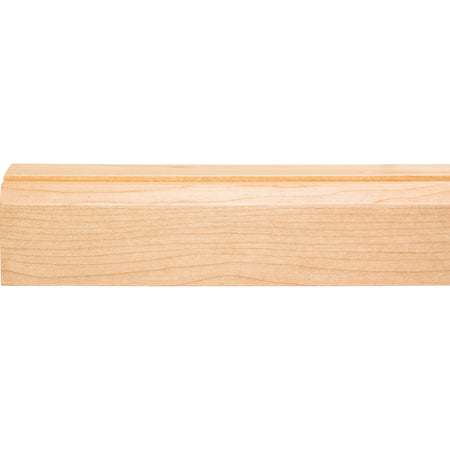 Hardware Resources LR006-HMP: 2-1/8" x 2-1/8" Beveled Shaker Light Rail Moulding - Hard Maple