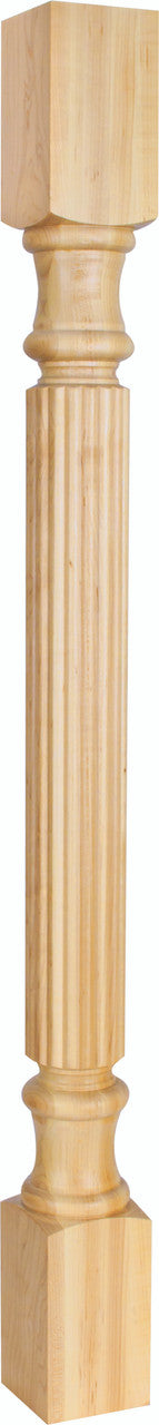 Hardware Resources P2-42CH: 3-1/2" x 3-1/2" x 42" Reed Post - Cherry