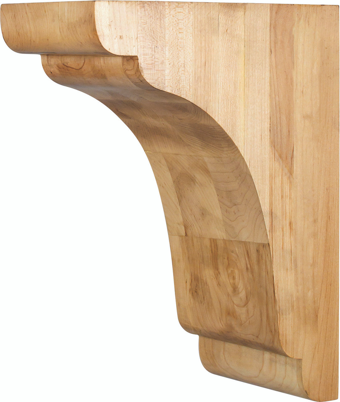 Hardware Resources COR33-3RW: Minimalist Corbel - Rubberwood