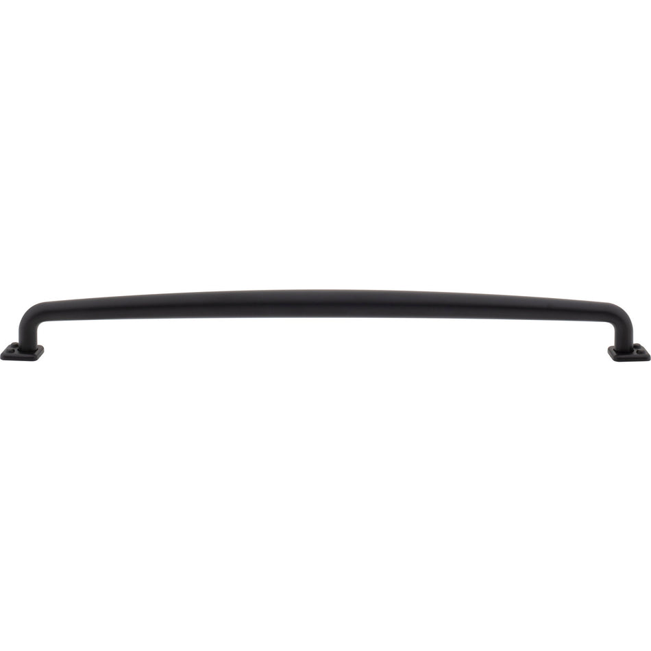 Atlas A546-BL: 12" cc Benning D-Handle Cabinet Pull - Matte Black