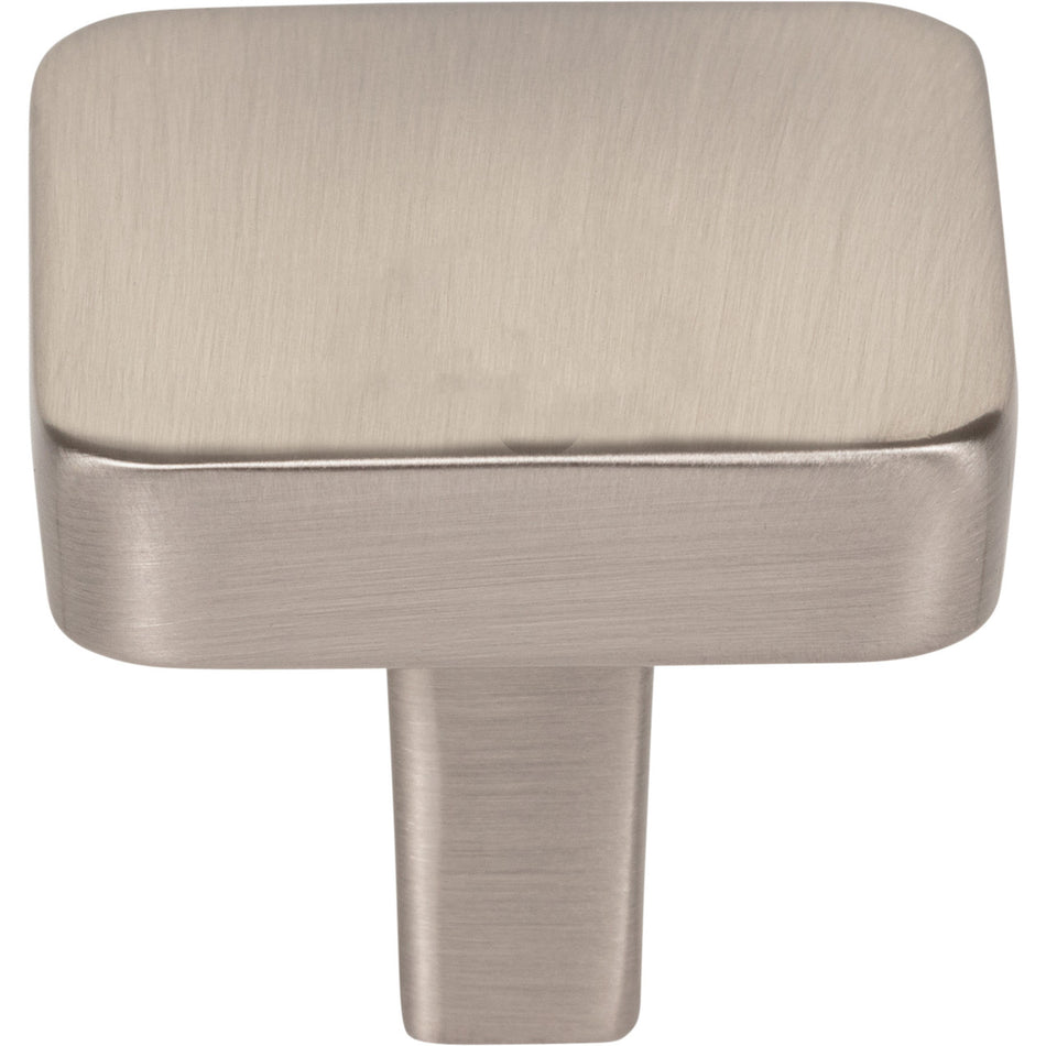 Jeffrey Alexander 905SN: 1-1/4" Whitlock Square Cabinet Knob - Satin Nickel