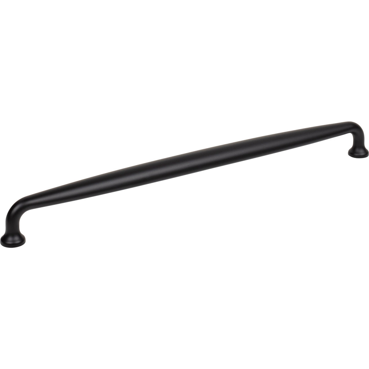 Top Knobs M2810: 12" cc Charlotte D-Handle Cabinet Pull - Flat Black