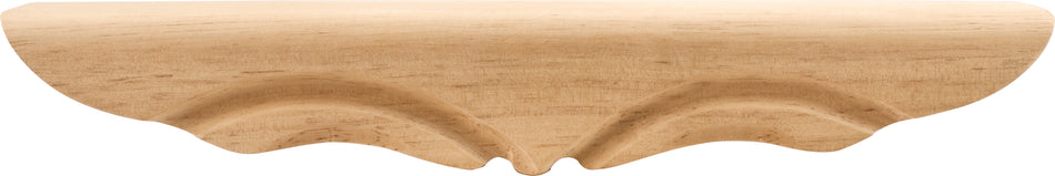 Hardware Resources PFM1-CH: 11-3/8" x 1-3/4" x 1-11/16" Rounded Middle Pedestal Foot - Cherry