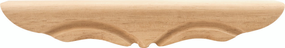 Hardware Resources PFM1-MP: 11-3/8" x 1-3/4" x 1-11/16" Rounded Middle Pedestal Foot - Maple
