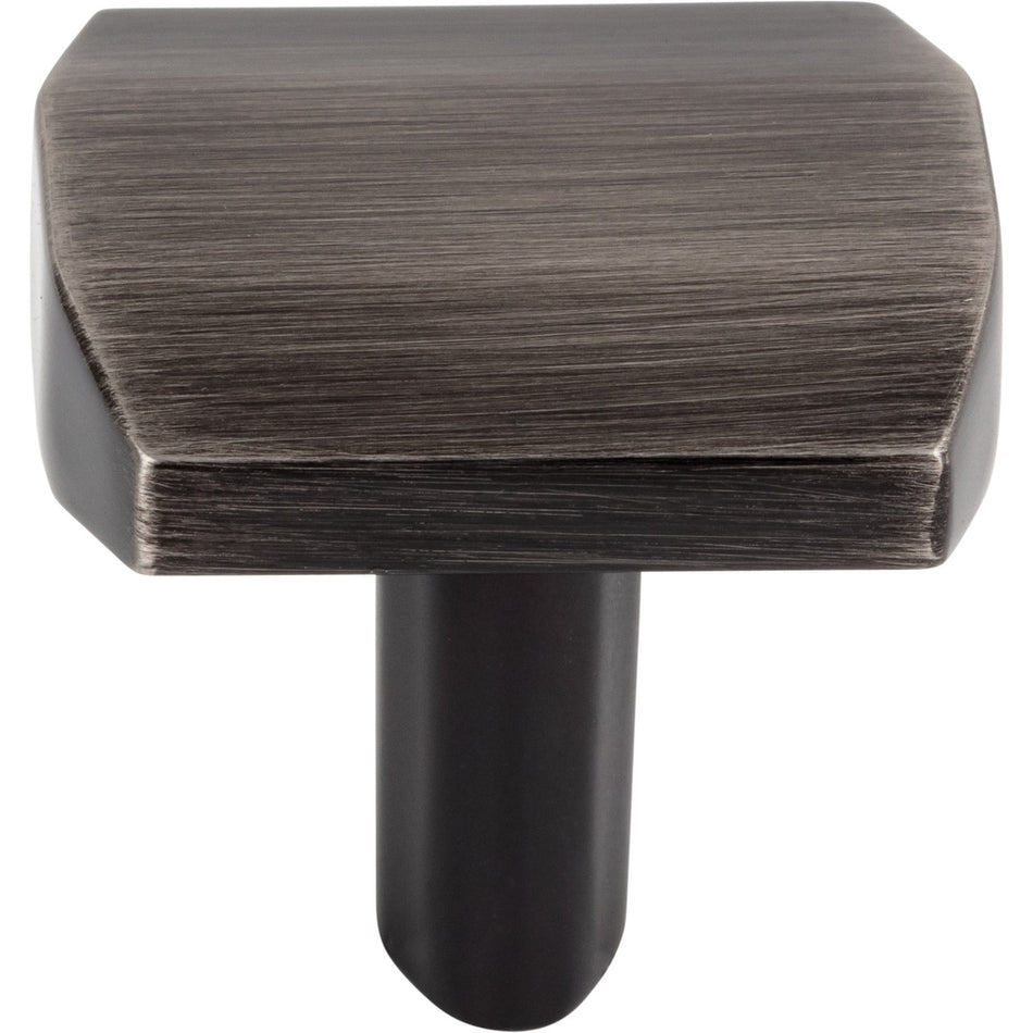 Elements 641BNBDL: 1-1/4" William Square Cabinet Knob - Brushed Pewter