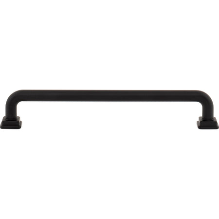 Atlas A6025-BL: 6-5/16" cc Kimberton Bar Cabinet Pull - Matte Black