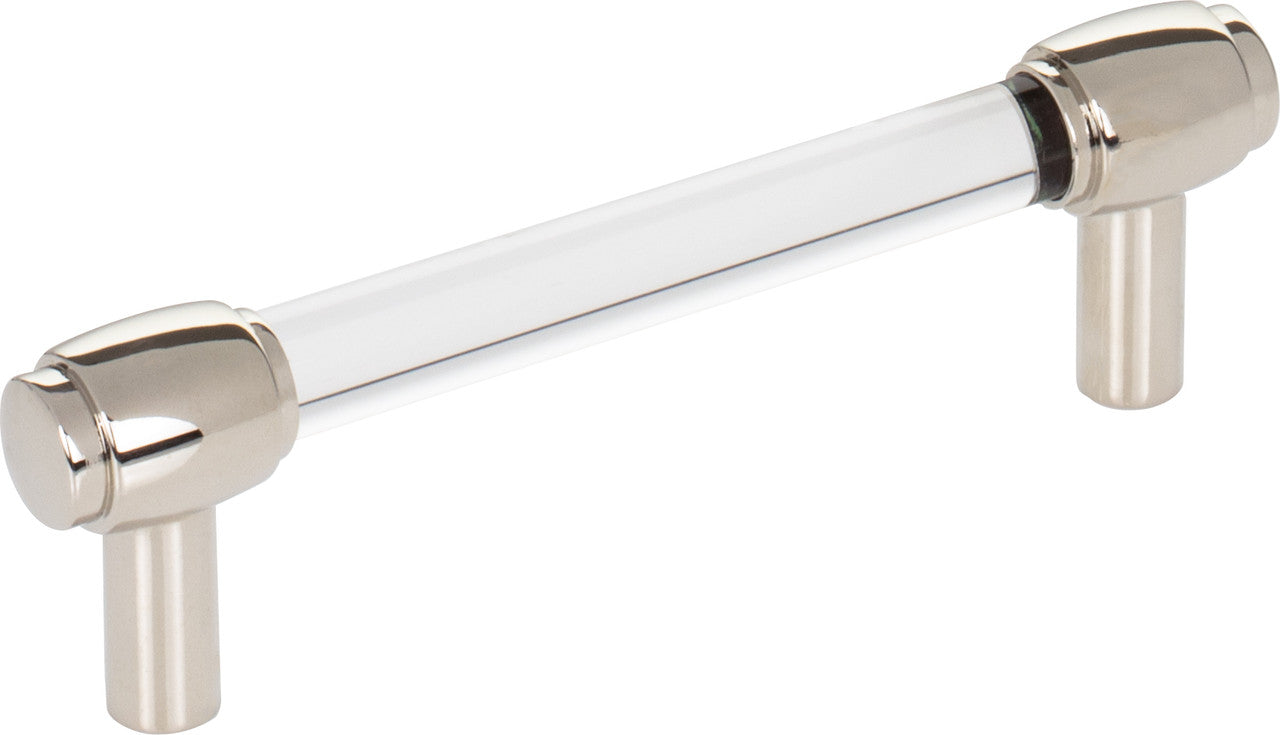 Jeffrey Alexander 775-96NI : 96mm cc Carmen Bar Cabinet Pull - Polished Nickel