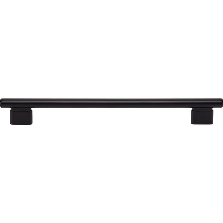 Atlas A516-BL: 224mm cc Holloway Round Bar  Cabinet Pull - Matte Black