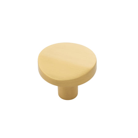 Belwith B077153-BGB: 1-3/8" Veer Cabinet Knob - Brushed Golden Brass