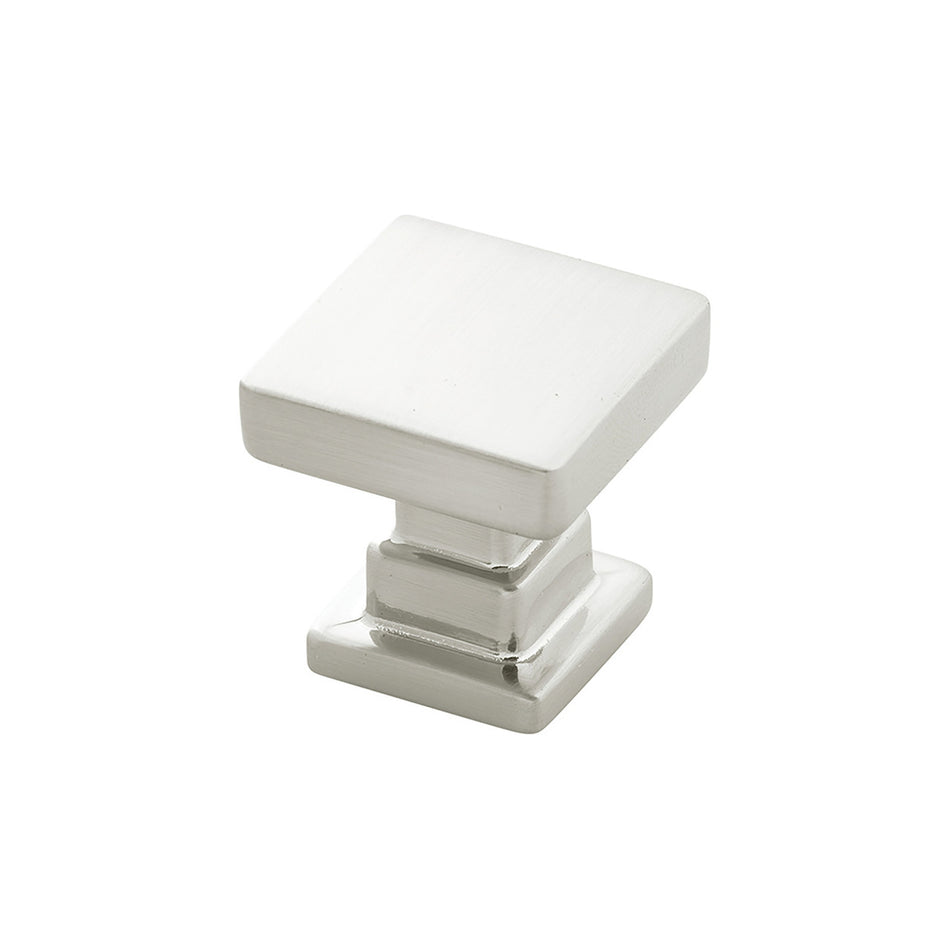 Belwith B077890SN: 1" Brighton Cabinet Knob - Satin Nickel