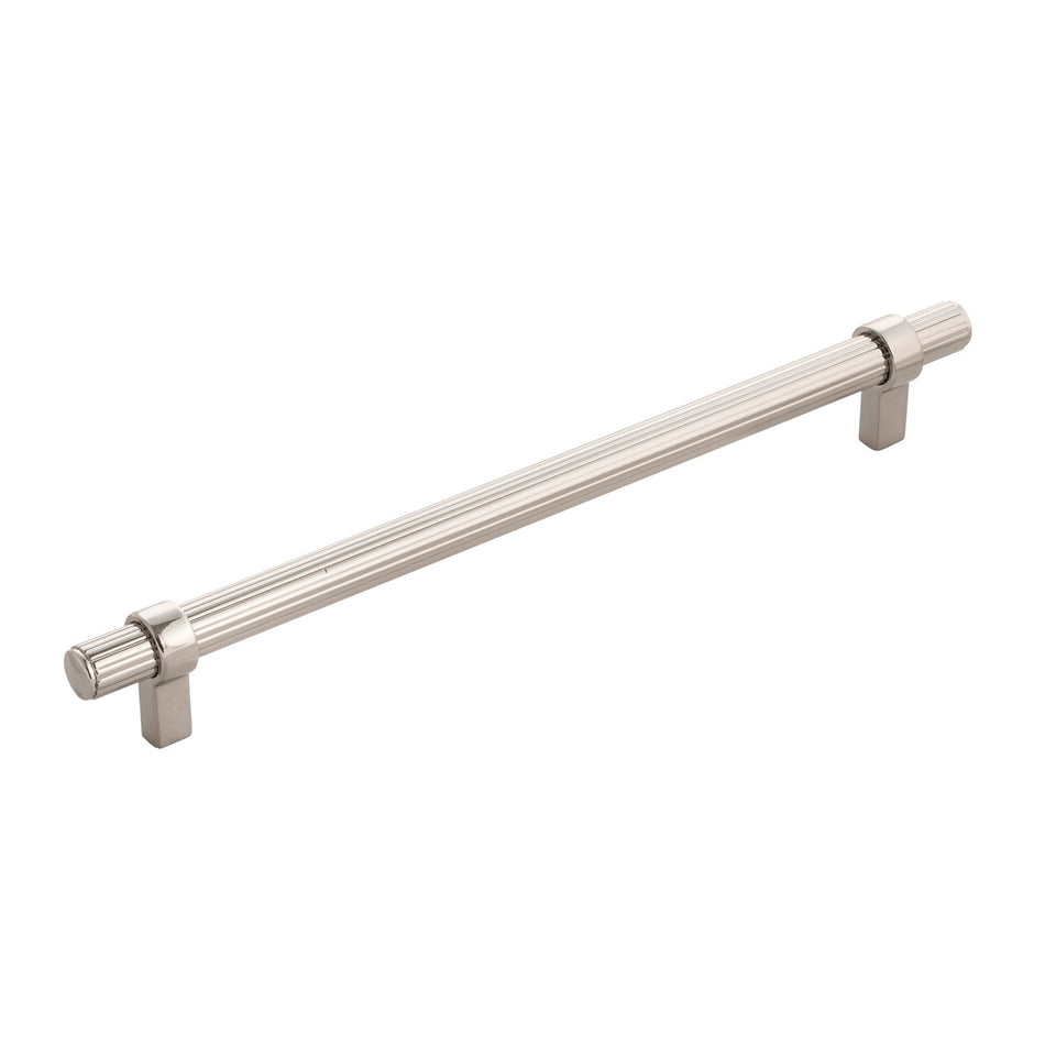 Belwith B077053-14: 224mm cc Sinclaire Cabinet Pull - Polished Nickel