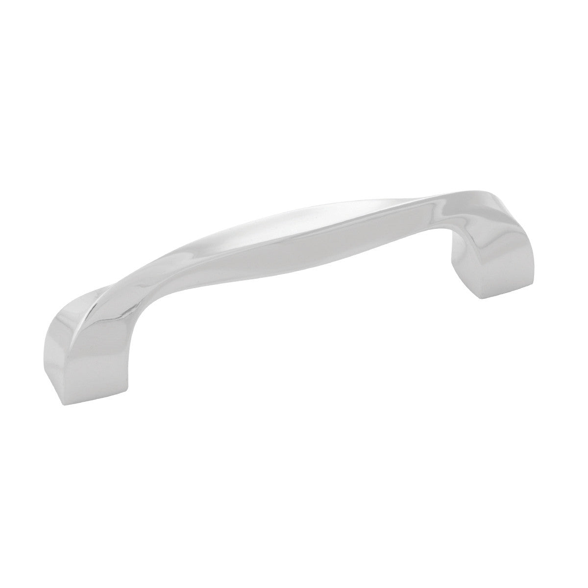 Hickory H076016-14: 96mm cc Twist Cabinet Pull - Polished Nickel