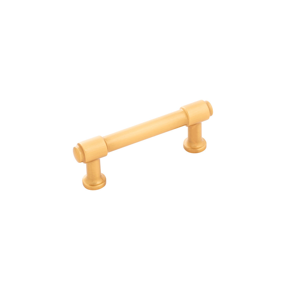 Hickory H077851BGB: 3" cc Piper Cabinet Pull - Brushed Golden Brass
