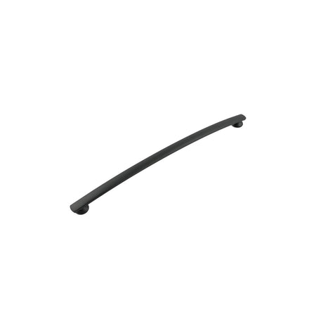 Hickory P2159-MB: 12" cc American Diner Arch Cabinet Pull - Matte Black