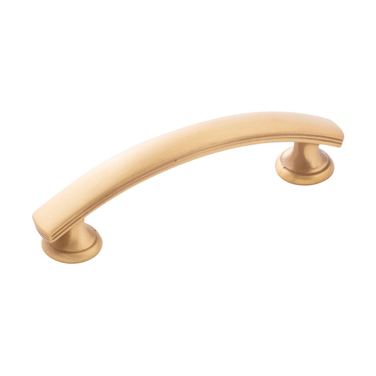 Hickory P2143-BGB: 3" cc American Diner Arch Cabinet Pull - Brushed Golden Brass