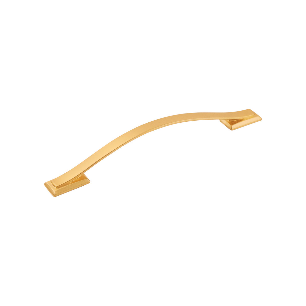 Hickory H078773BGB: 160mm cc Dover Arch Cabinet Pull - Brushed Golden Brass