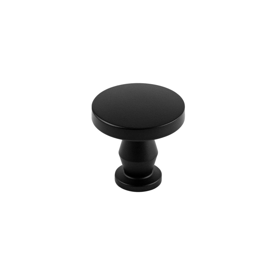 Belwith B078788MB: 1-1/4" Anders Cabinet Knob - Matte Black