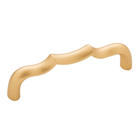 Belwith B076140-BGB: 96mm cc Trellis Cabinet Pull - Brushed Golden Brass