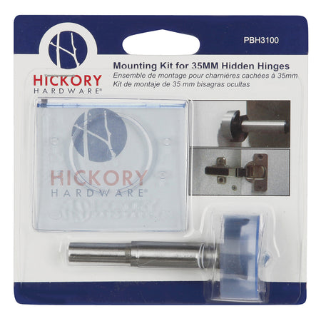 Hickory PBH3100: Mounting Templates Cabinet Door Concealed Hinge Mounting Kit Cabinet Hinge - Clear Blue