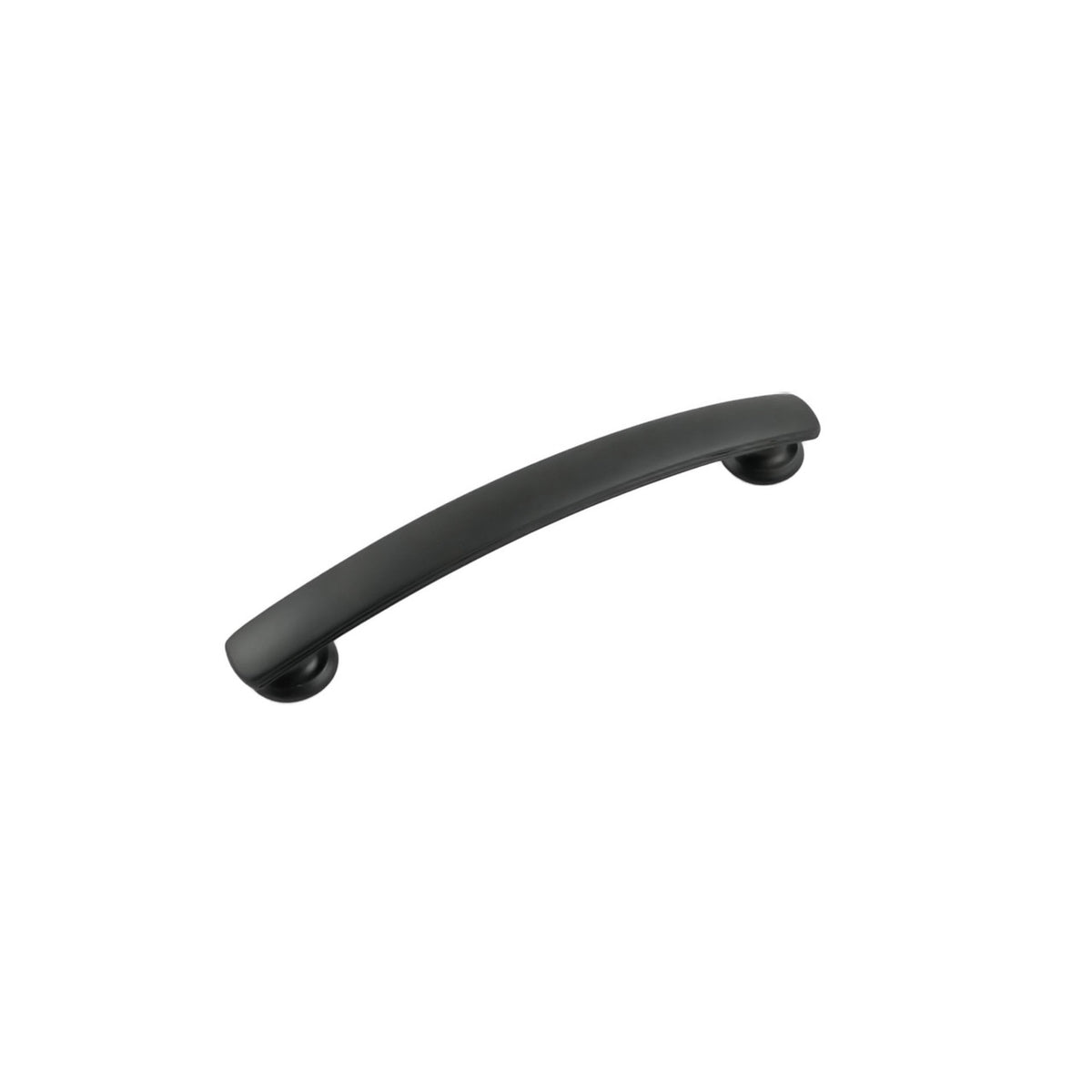 Hickory P2149-MB: 128mm cc American Diner Arch Cabinet Pull - Matte Black