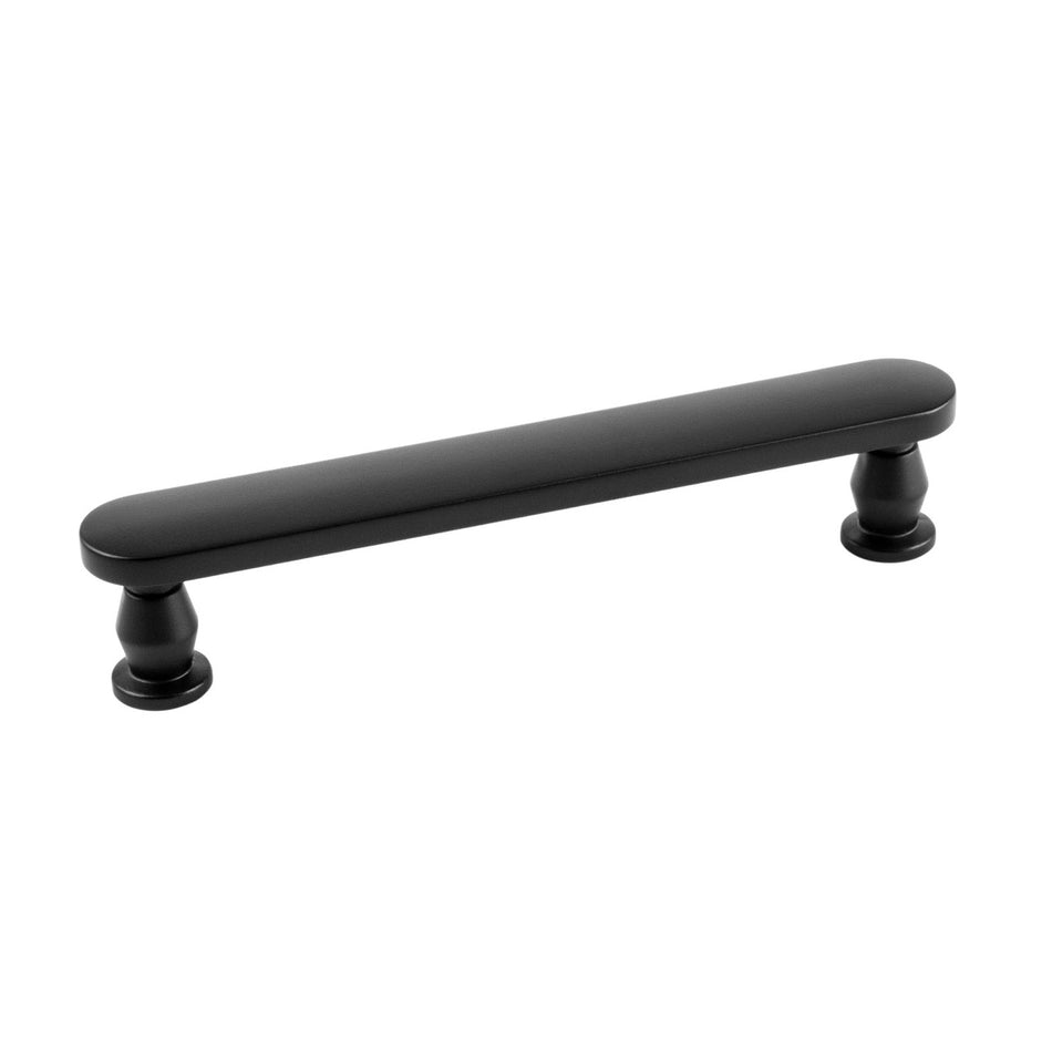 Belwith B078790MB: 128mm cc Anders Cabinet Pull - Matte Black