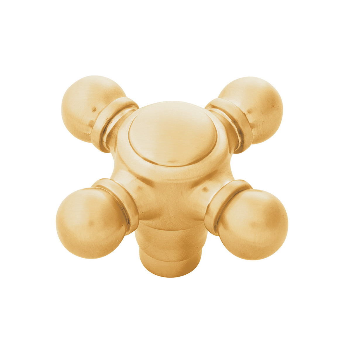 Belwith B076809-BGB: 2-1/8" Fuller Cabinet Knob - Brushed Golden Brass