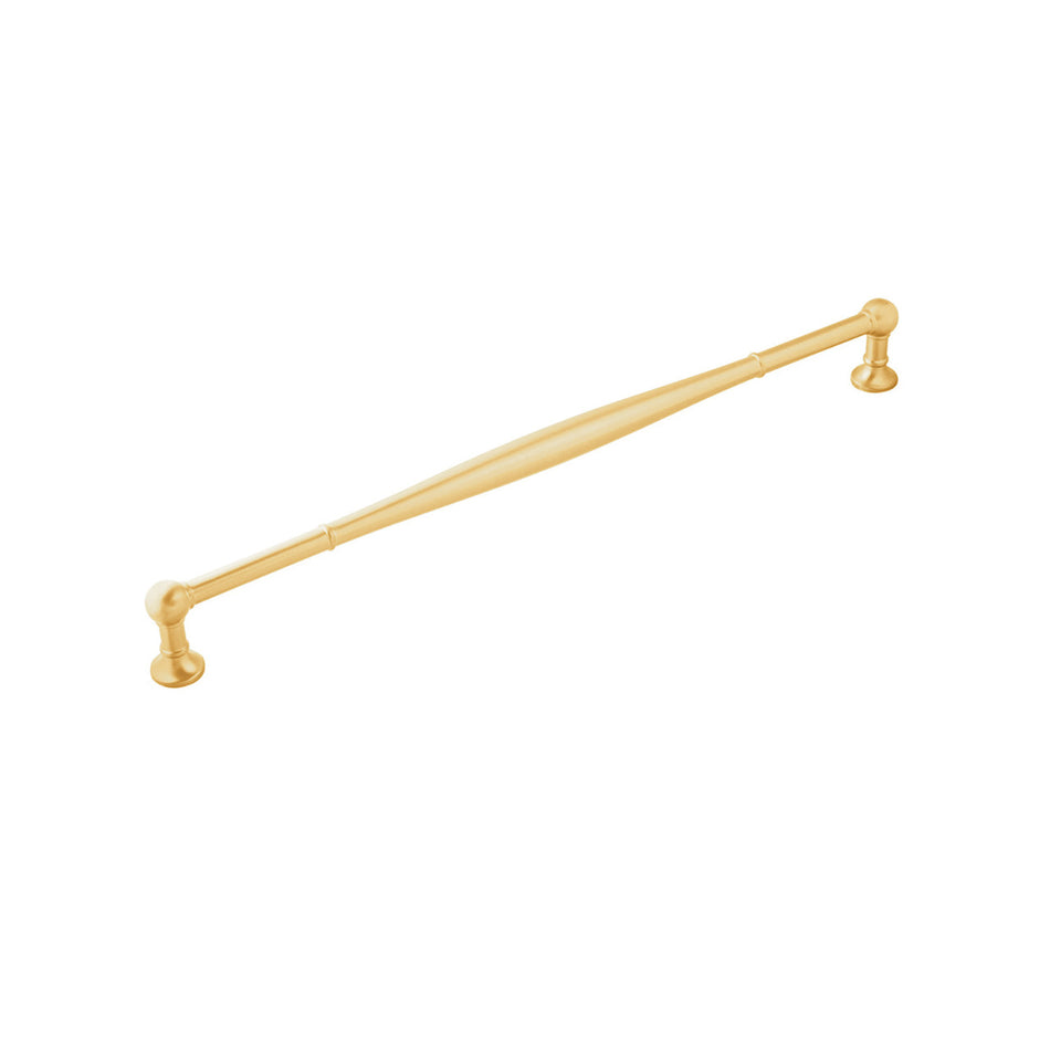 Belwith B077278-BGB: 18" cc Fuller Appliance Pull - Brushed Golden Brass