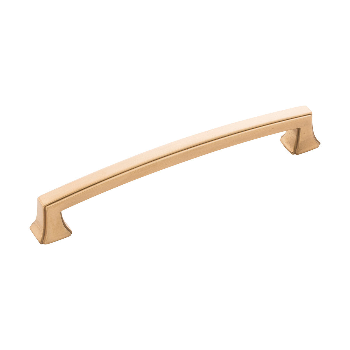 Hickory P3235-BGB: 160mm cc Bridges Cabinet Pull - Brushed Golden Brass