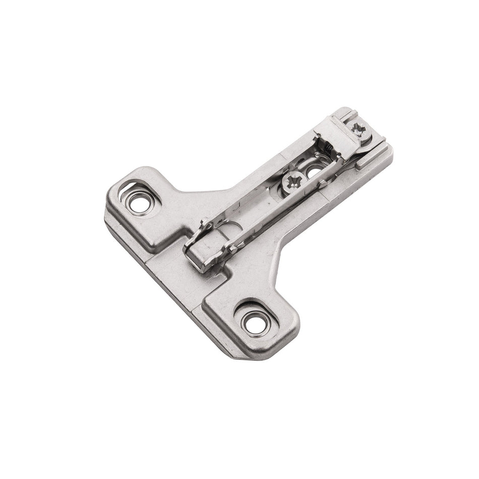 Hickory HH075228-14: Mounting Plate for Face Frame Clip-On Cabinet Hinge (pair) - Polished Nickel