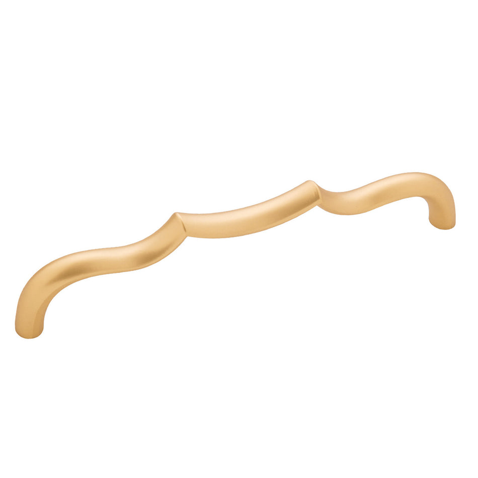 Belwith B076142-BGB: 160mm cc Trellis Cabinet Pull - Brushed Golden Brass