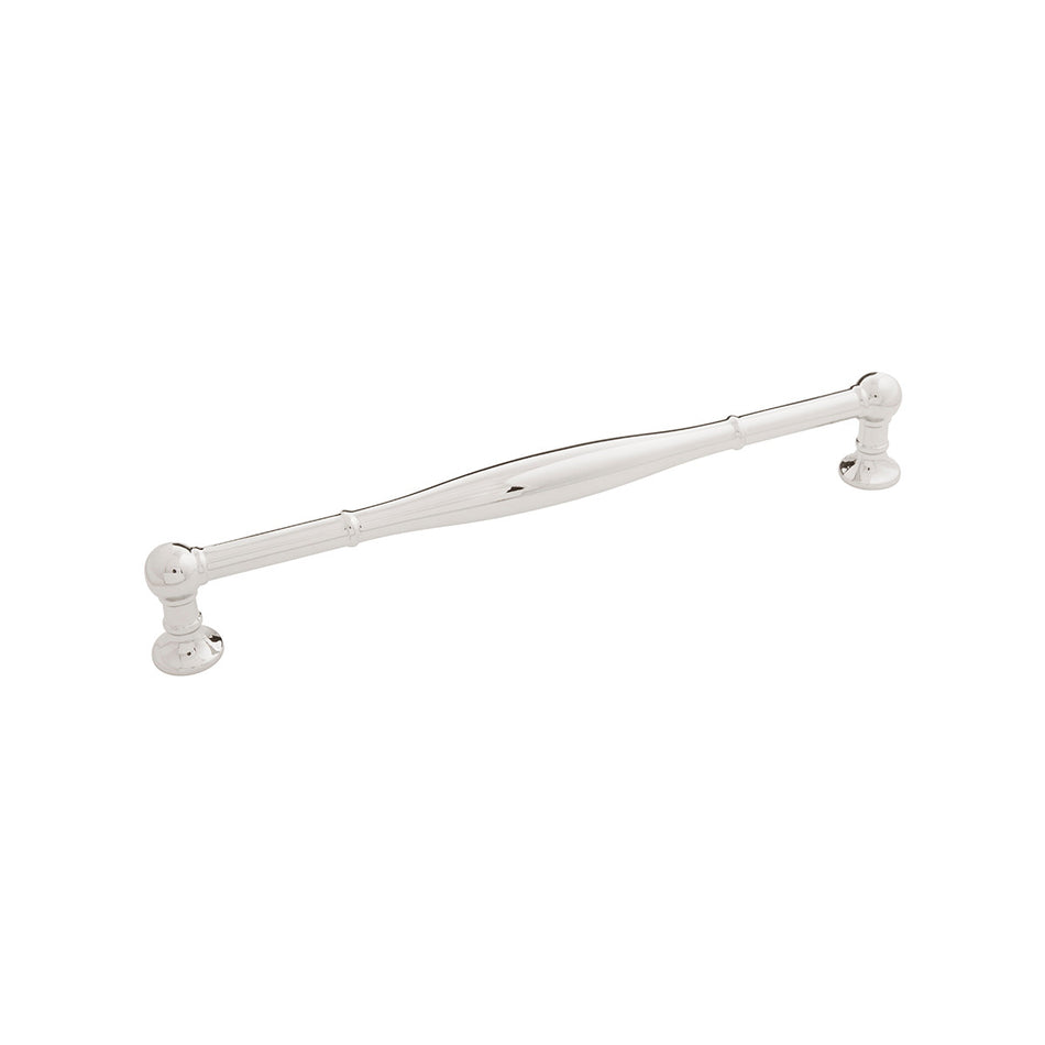 Belwith B076293-14: 224mm cc Fuller Cabinet Pull - Polished Nickel