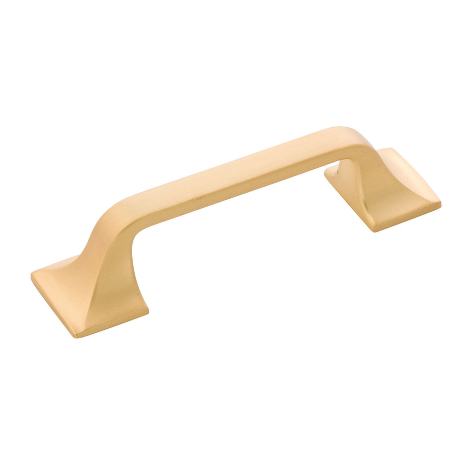 Hickory H076700-BGB: 3" cc Forge Cabinet Pull - Brushed Golden Brass