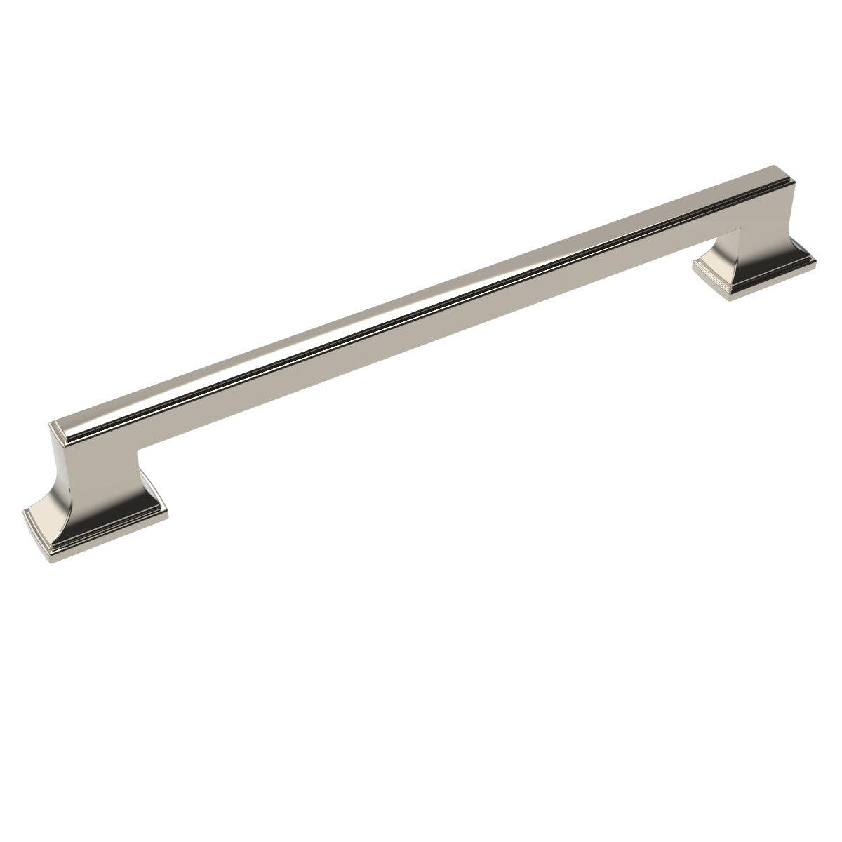 Belwith B078830-14: 12" cc Brownstone Appliance Pull - Polished Nickel