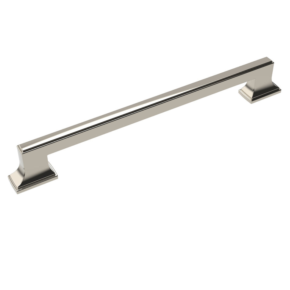 Belwith B078830-14: 12" cc Brownstone Appliance Pull - Polished Nickel