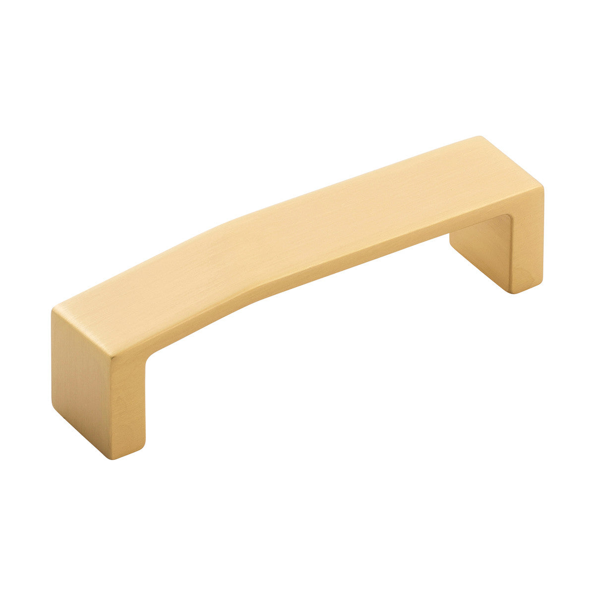 Belwith B077154-BGB: 96mm cc Veer Cabinet Pull - Brushed Golden Brass