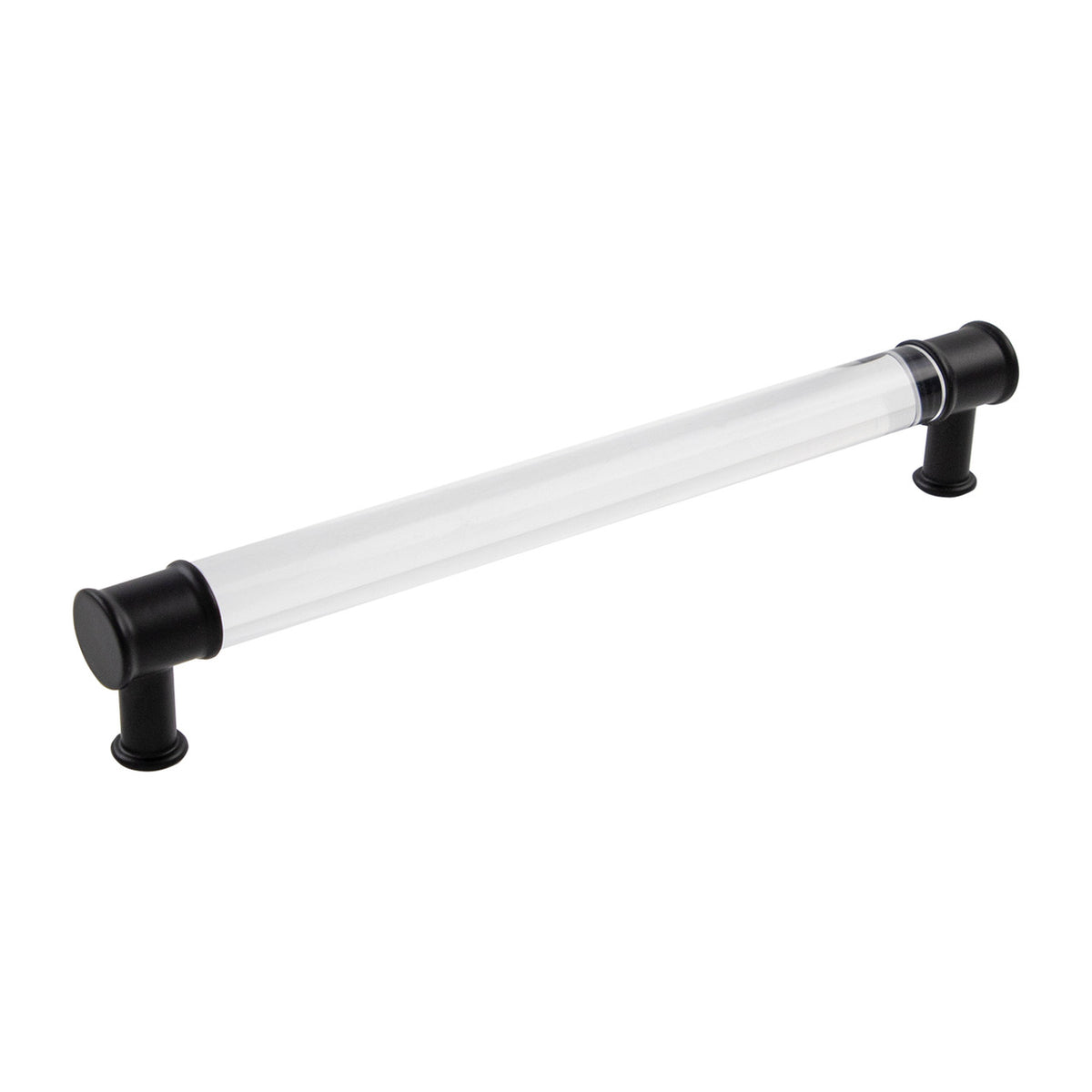 Hickory P3704-CAMB: 224mm cc Midway Cabinet Pull - Crysacrylic/Matte Black