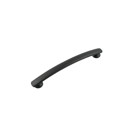 Hickory P2156-MB: 160mm cc American Diner Arch Cabinet Pull - Matte Black