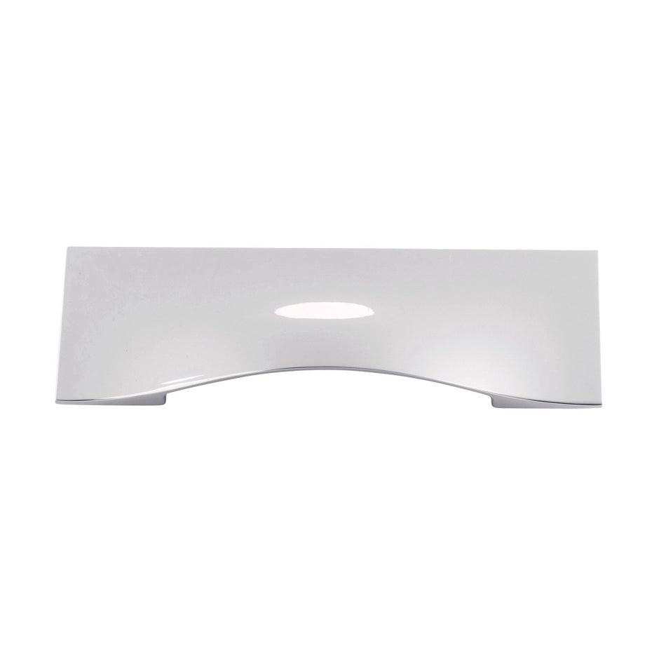 Belwith B077047-14: 96mm cc Emerge Cup Cabinet Pull - Polished Nickel