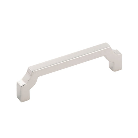 Belwith B076641-14: 96mm cc Monarch Cabinet Pull - Polished Nickel