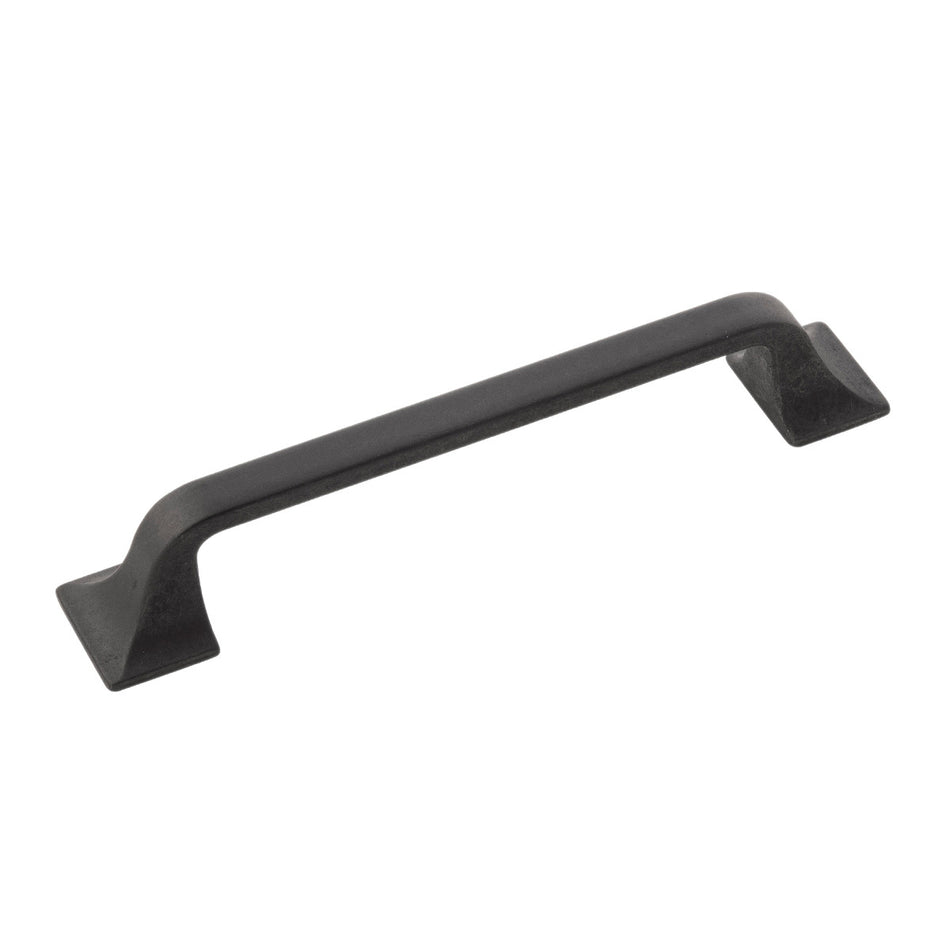 Hickory H076702-BI: 128mm cc Forge Cabinet Pull - Black Iron