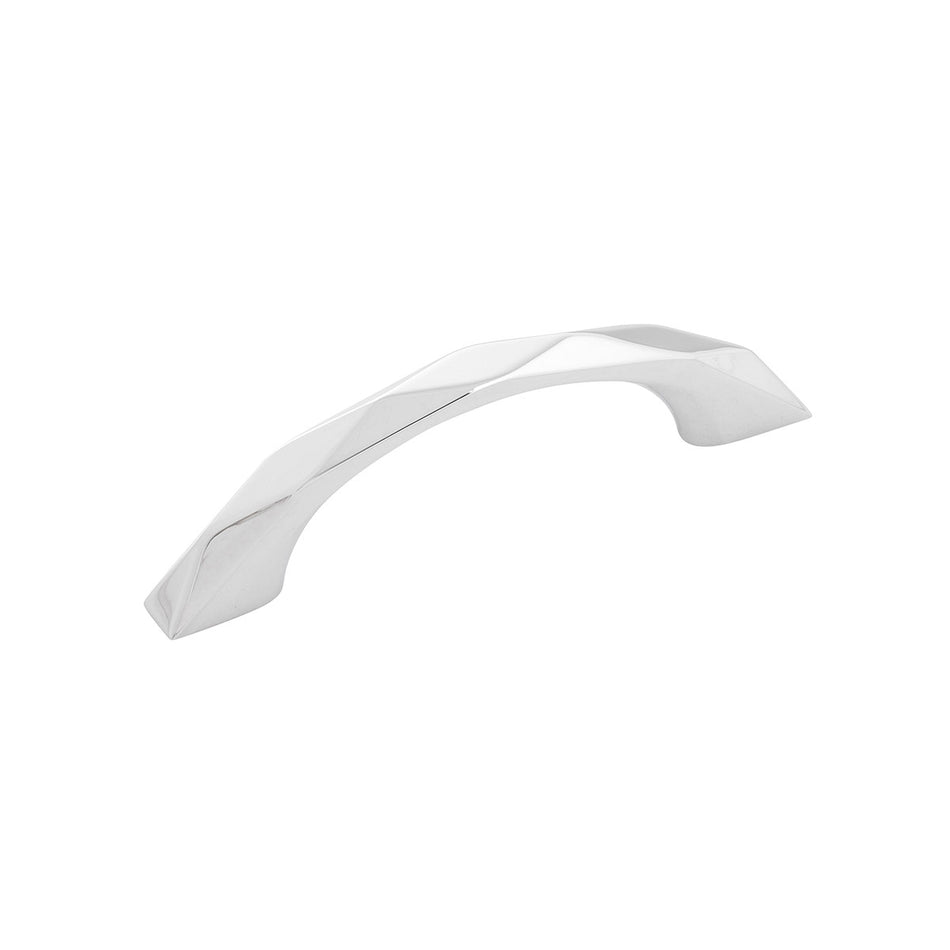 Hickory H077840CH: 3" cc Karat Arch Cabinet Pull - Polished Chrome