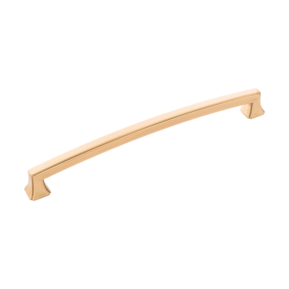 Hickory P3237-BGB: 224mm cc Bridges Cabinet Pull - Brushed Golden Brass