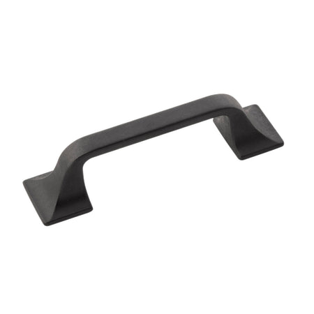 Hickory H076700-BI: 3" cc Forge Cabinet Pull - Black Iron