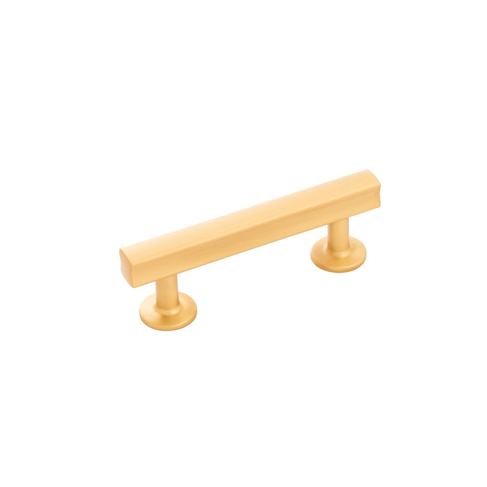 Hickory H077880BGB: 3" cc Woodward Cabinet Pull - Brushed Golden Brass