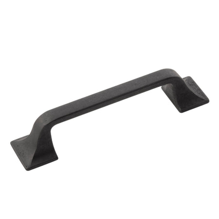 Hickory H076701-BI: 96mm cc Forge Cabinet Pull - Black Iron