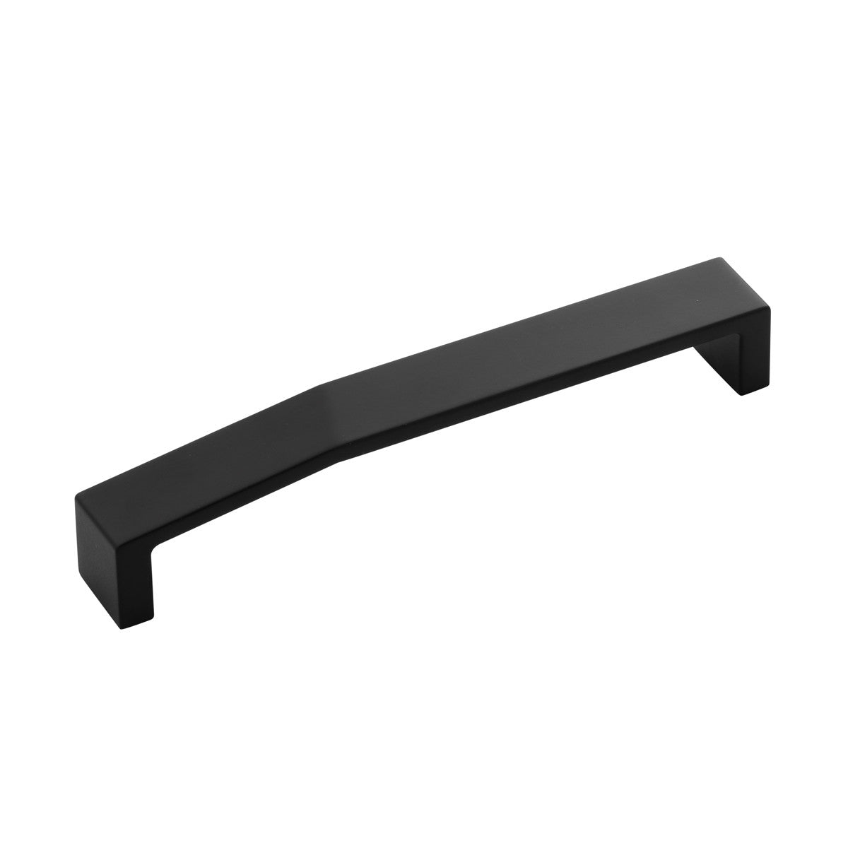 Belwith B077156-MB: 160mm cc Veer Cabinet Pull - Matte Black
