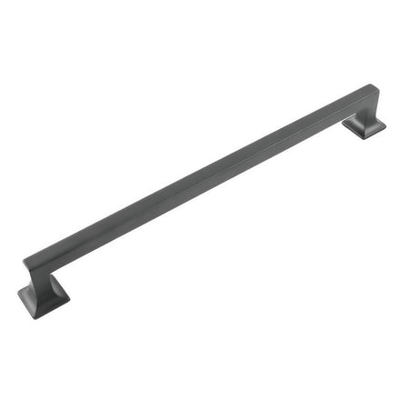 Hickory P3027-MB: 12" cc Studio Cabinet Pull - Matte Black