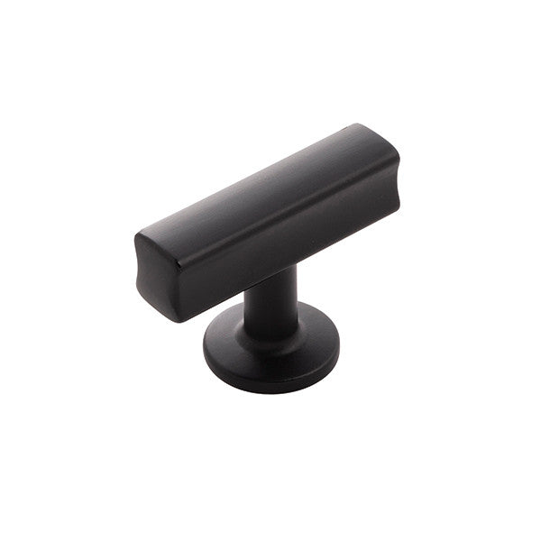 Hickory H077878MB: 1-15/16" Woodward T-Bar Cabinet Knob - Matte Black