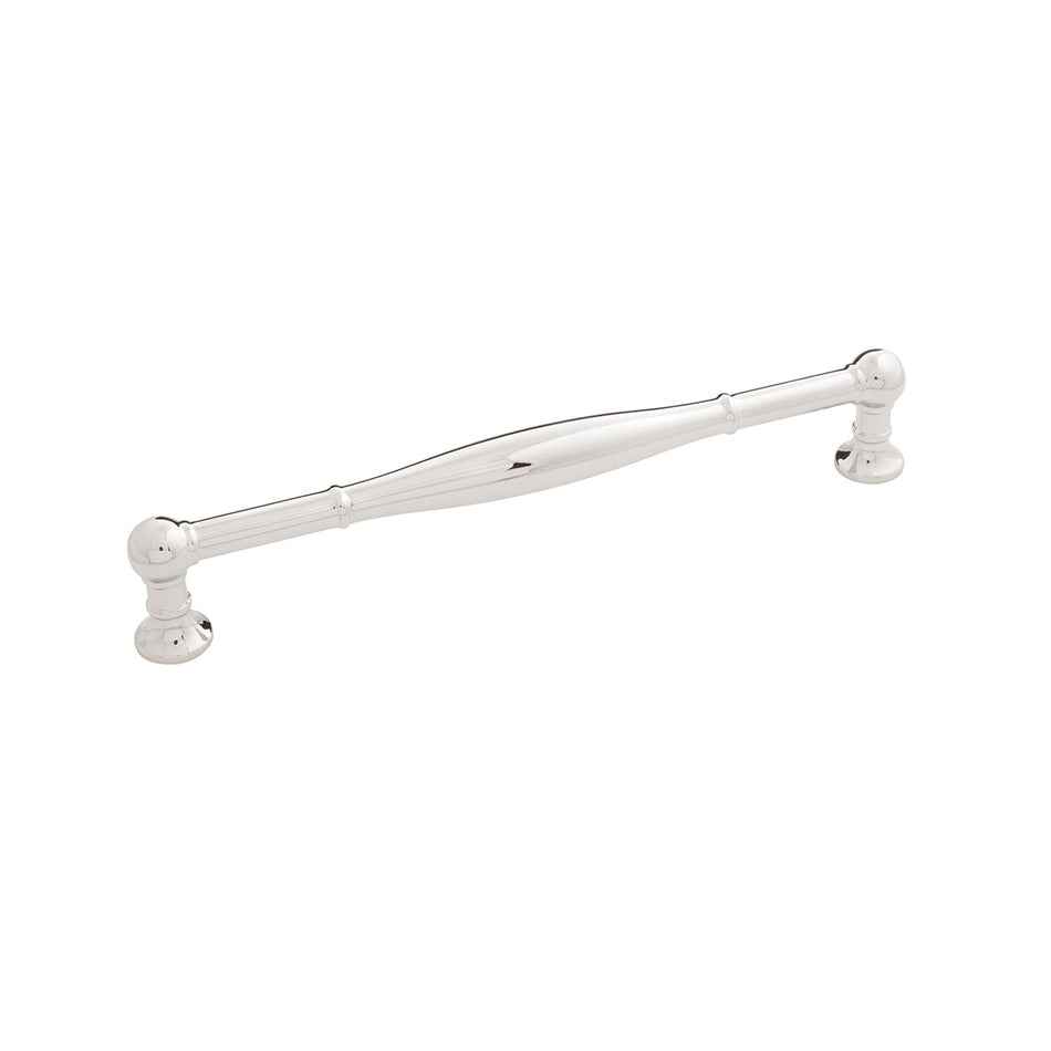 Belwith B076292-14: 192mm cc Fuller Cabinet Pull - Polished Nickel