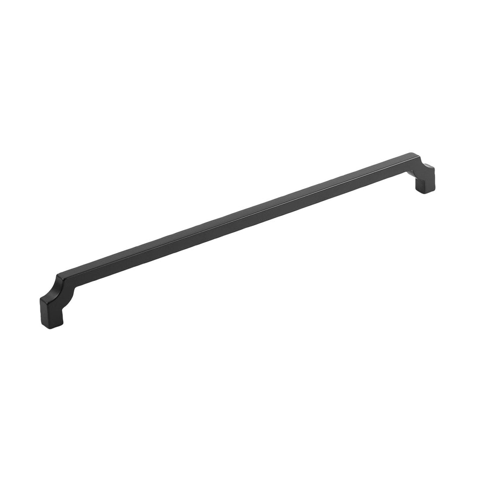 Belwith B076646-MB: 12" cc Monarch Cabinet Pull - Matte Black